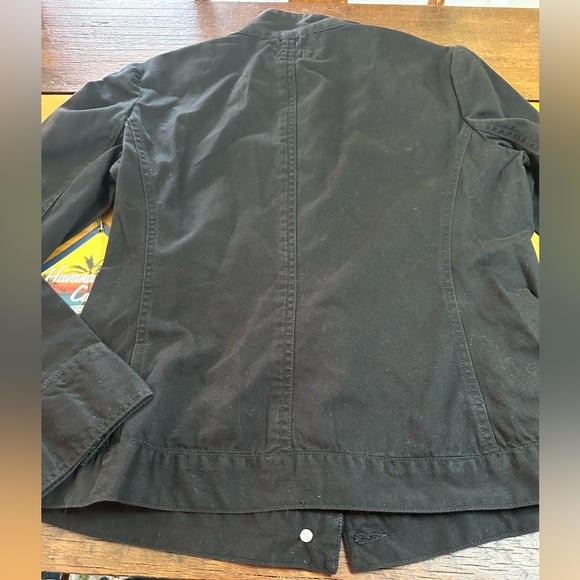 Vintage Havana Jack’s Cafe Women’s Size Small Black Cotton Button Up Jacket NWT - Picture 2 of 7